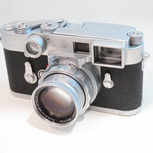Leica M3 D/S+5cm F2 Summicron Dual Range inc Half Case