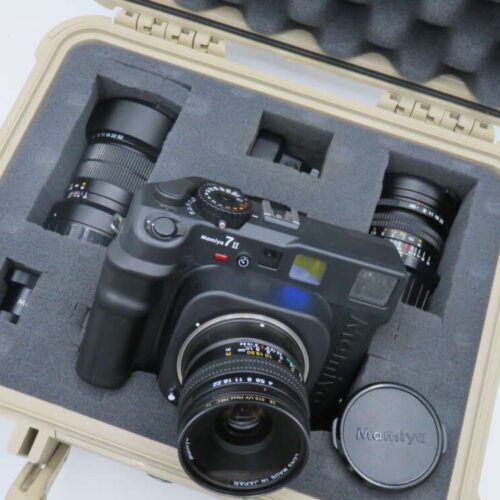 Mamiya 7II Black+80+50+150+Acc Boxed inc Pelican Case