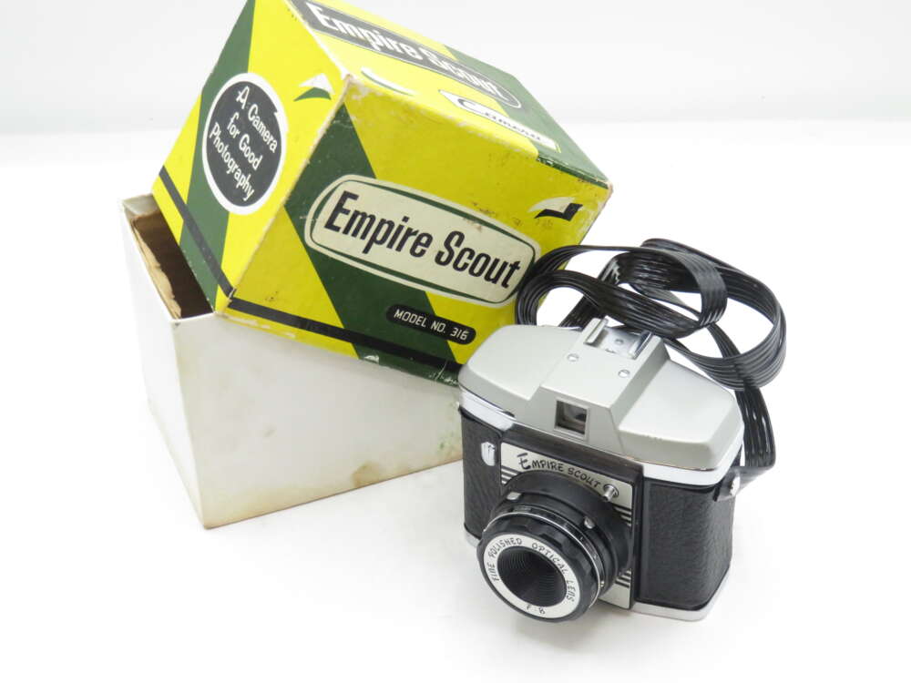 IMG_1719 Empire Scout camera model No. 316 with original box.