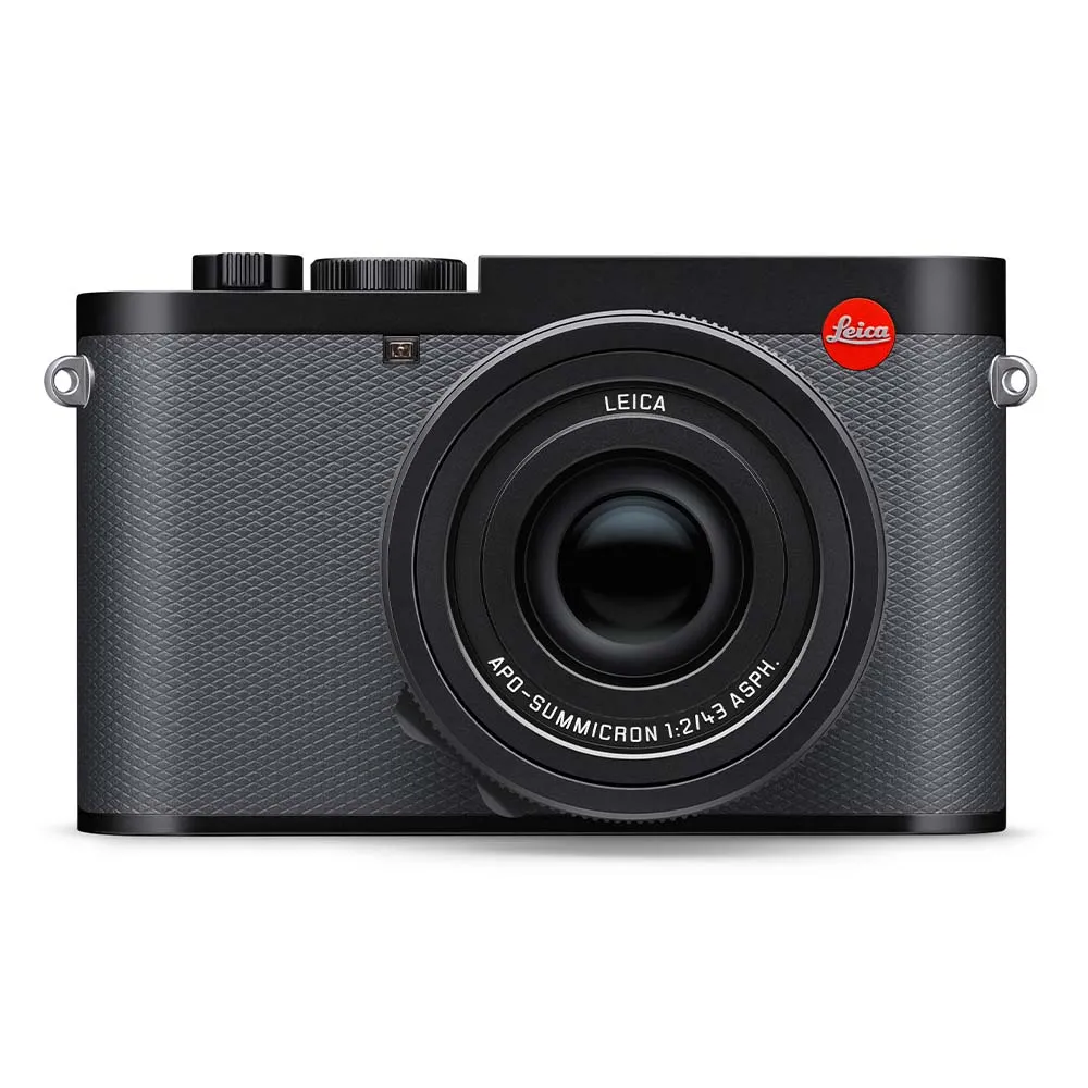 Leica Q2 camera with lens and textured black finish.