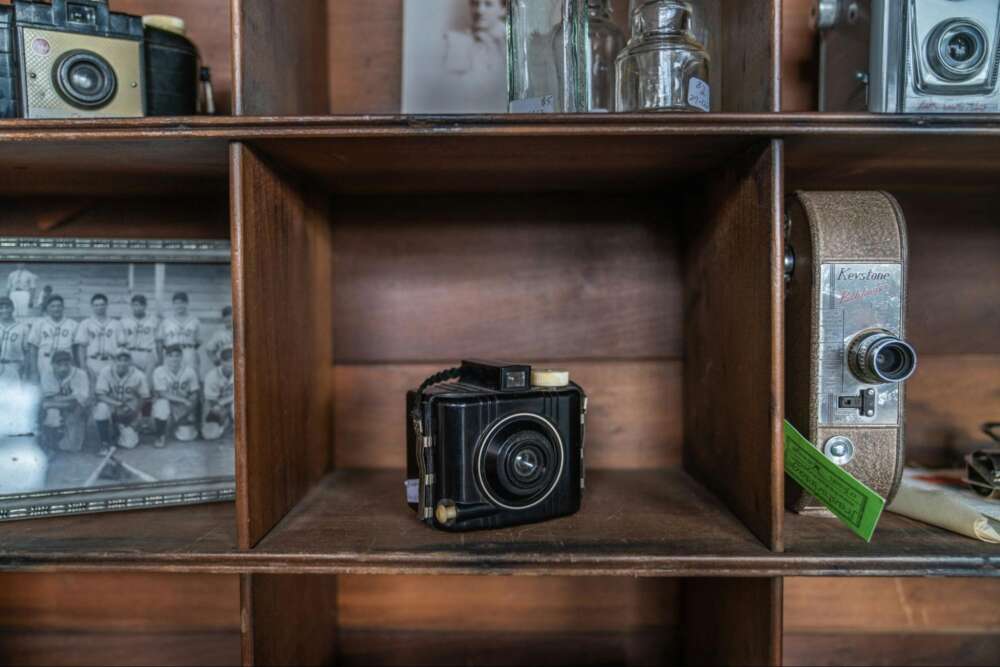 Cameras on display