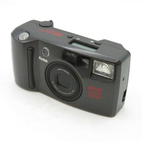 A black Kodak Star Zoom 1050 camera with a visible lens, flash, and control buttons.